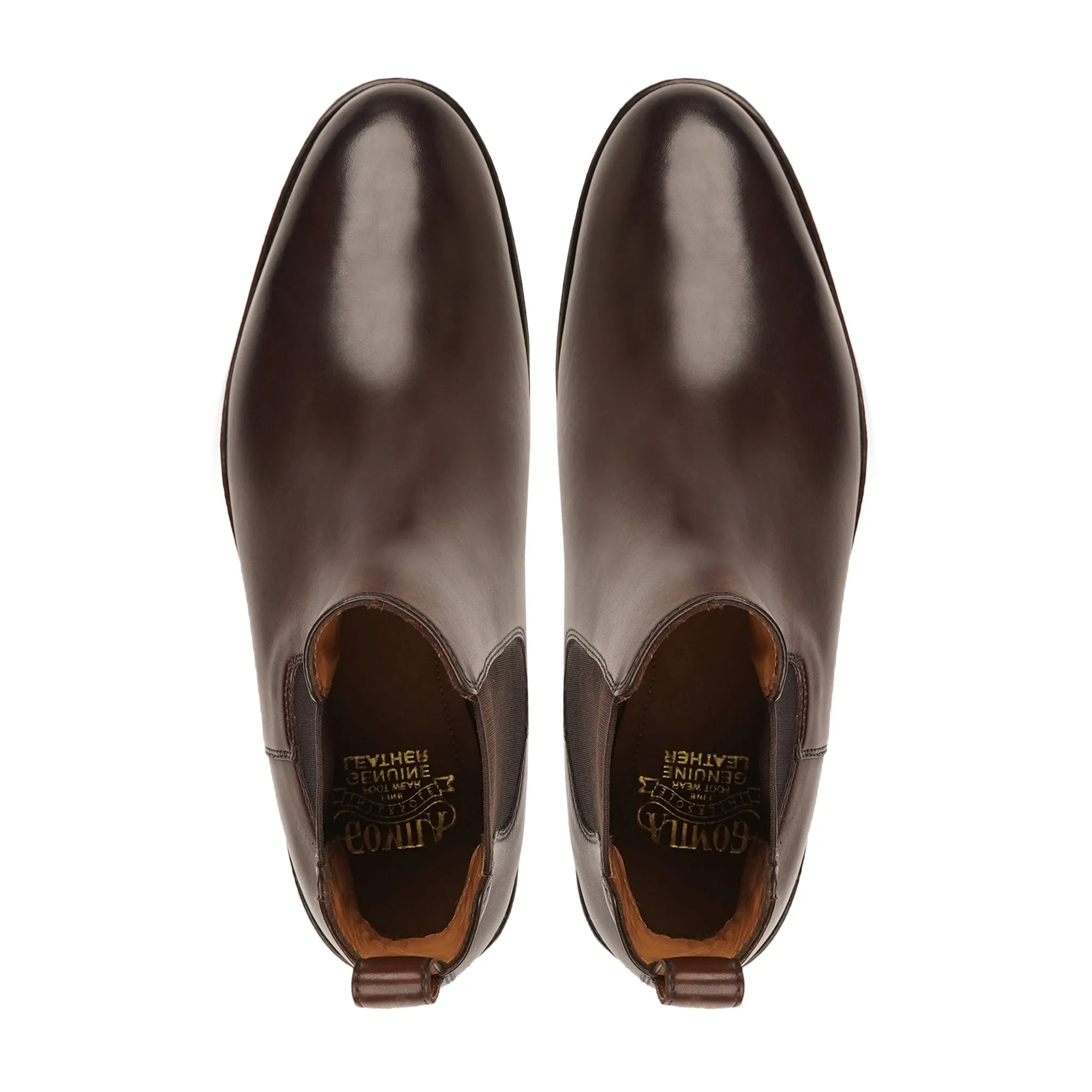 Chester - Men's Dark Brown Calf Leather Chelsea Boot