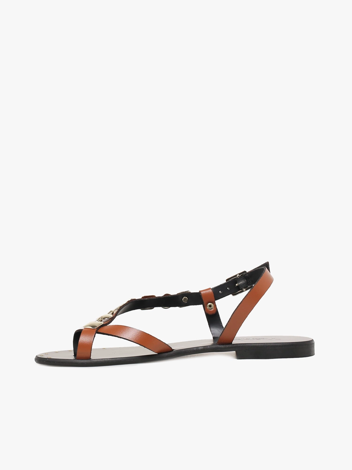 Chiara Tan Gold pelle Sporty Beach Shoes Fashionable Travel Shoes