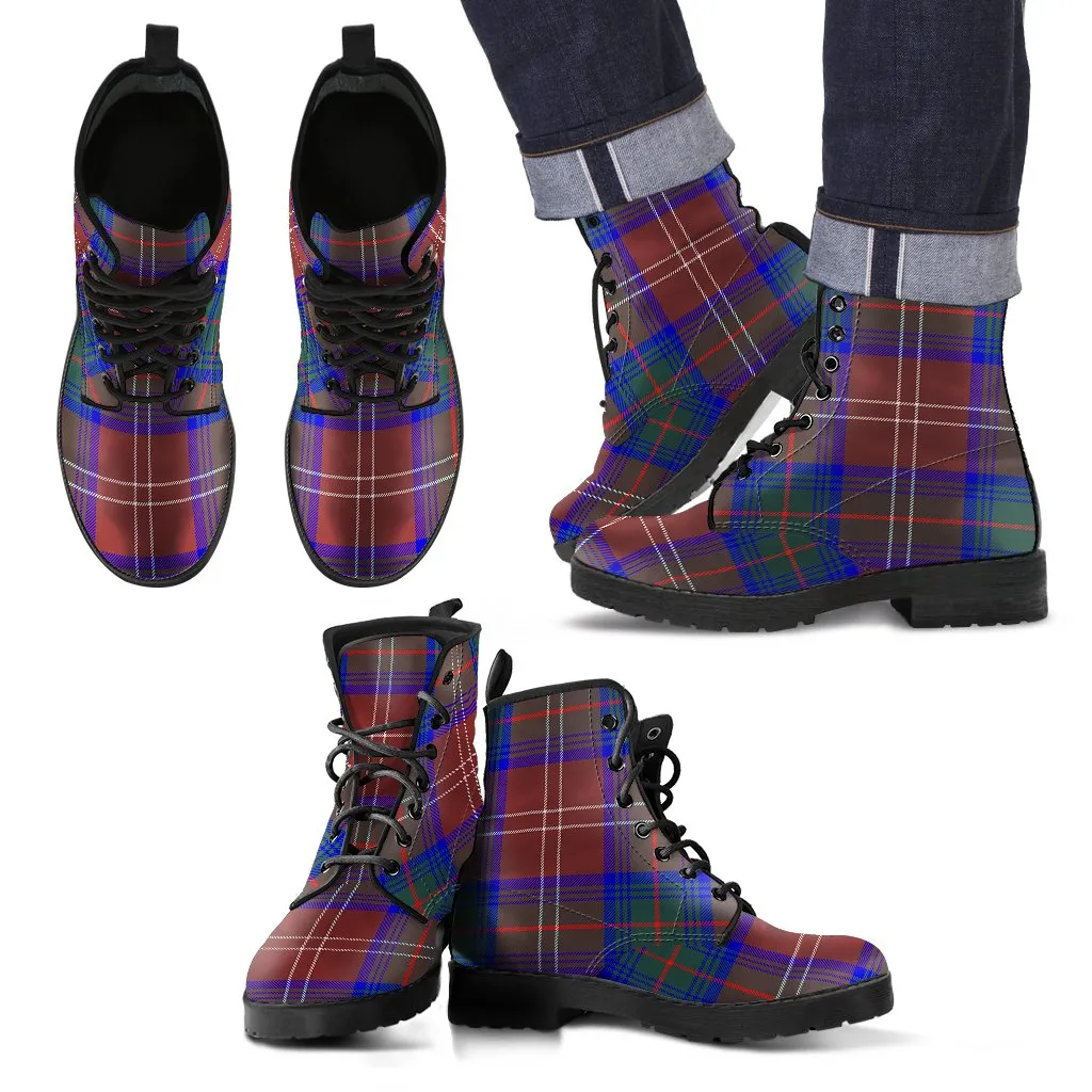 Chisholm Hunting Modern Tartan Leather Boots