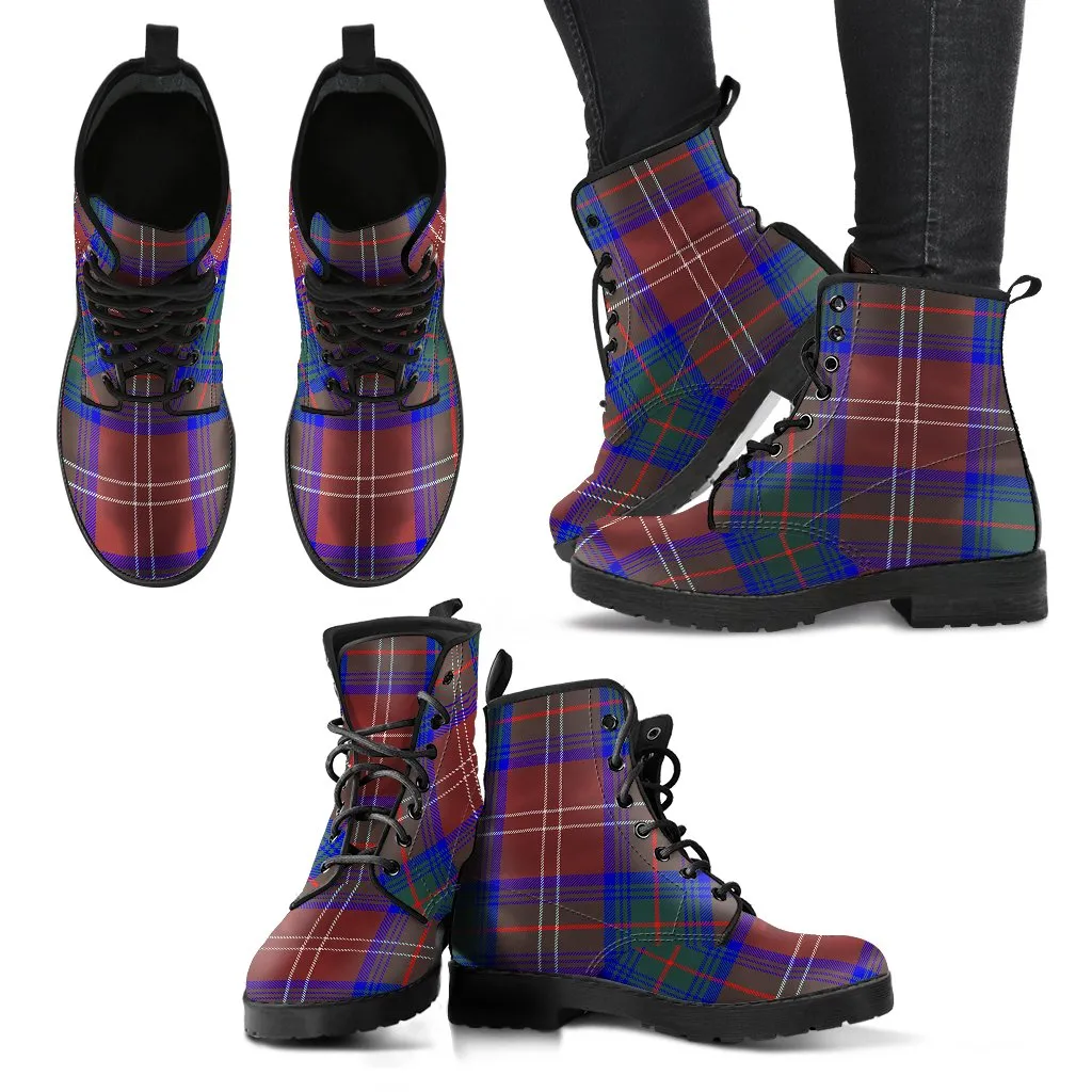 Chisholm Hunting Modern Tartan Leather Boots