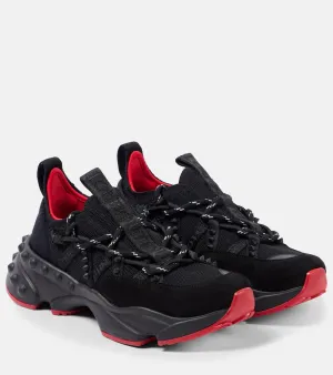 Christian Louboutin Trailnrun suede-trimmed sneakers