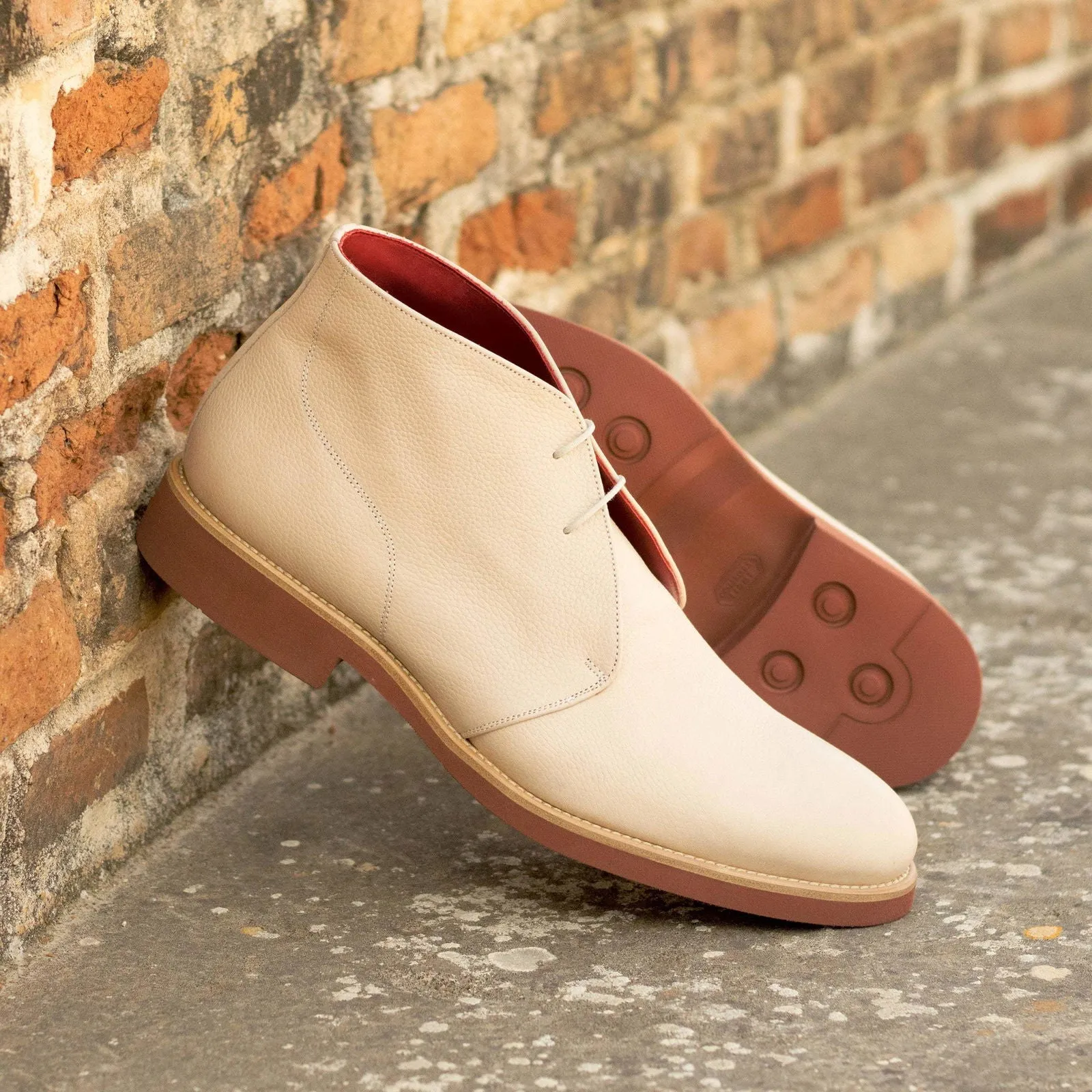 Chukka-Painted Full Grain, White