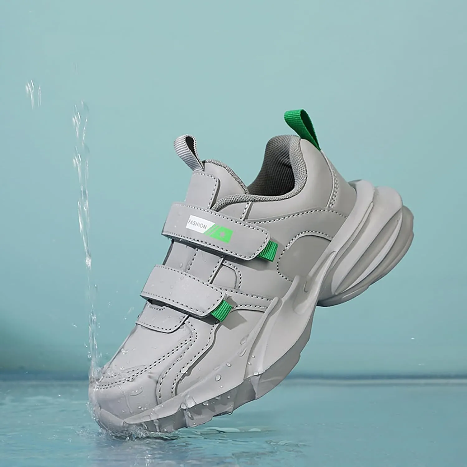 Chunky Sole Rubber Sneaker for Big Kids Childrens Running Sport Shoes Boys Open Toe Non Slip Light Breathable Shoes