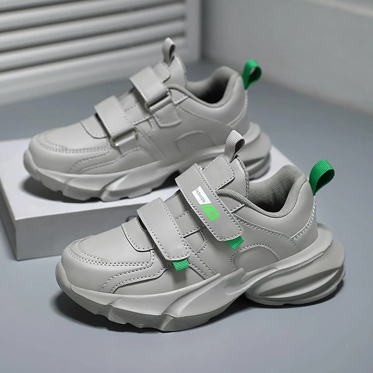 Chunky Sole Rubber Sneaker for Big Kids Childrens Running Sport Shoes Boys Open Toe Non Slip Light Breathable Shoes