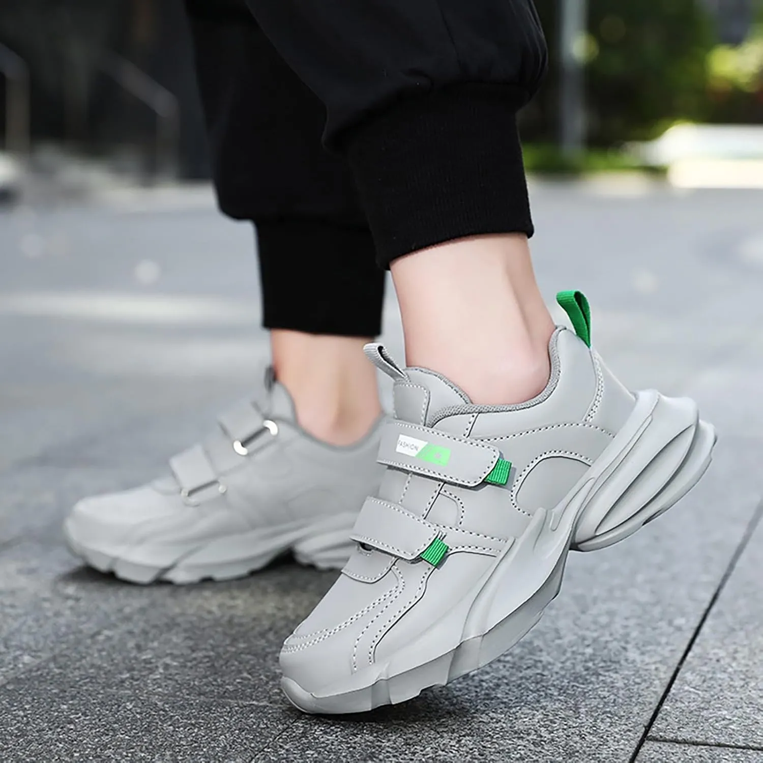 Chunky Sole Rubber Sneaker for Big Kids Childrens Running Sport Shoes Boys Open Toe Non Slip Light Breathable Shoes