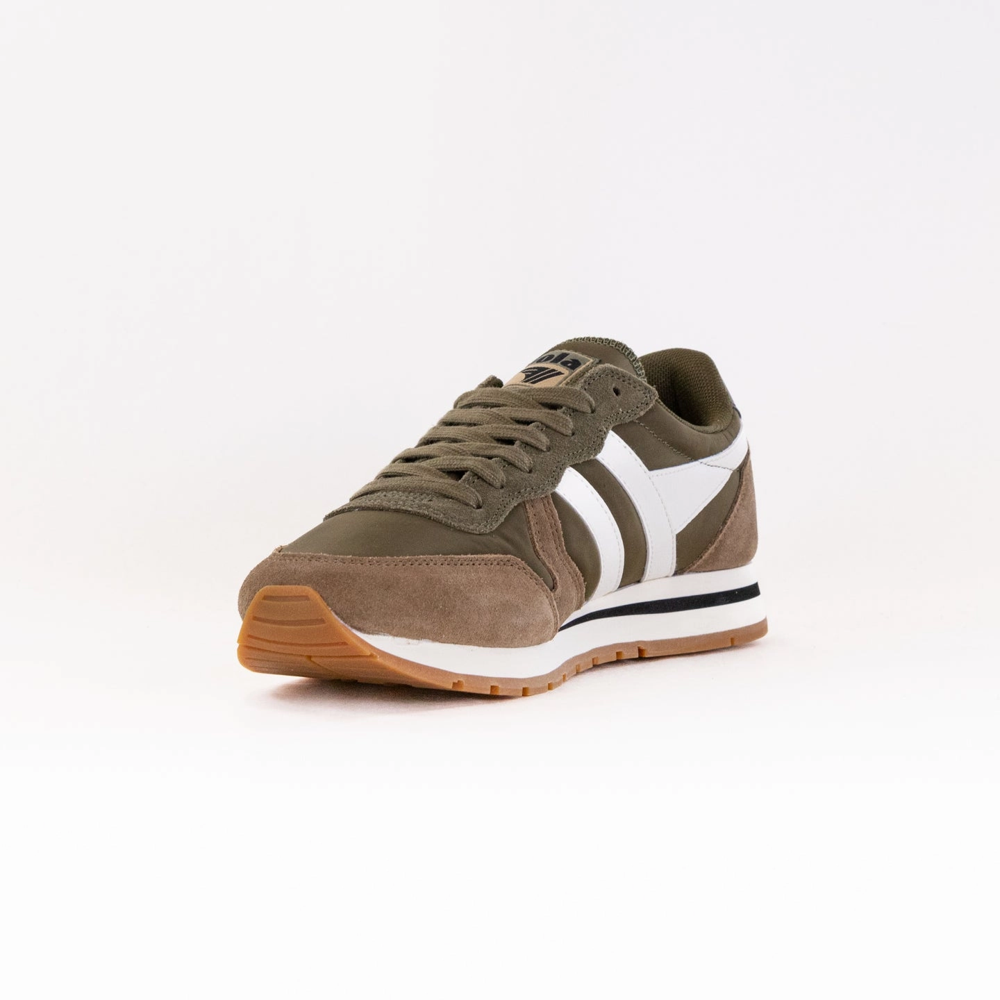 Gola Classics Daytona Chute Sneaker (Men's) - Khaki/Tobacco/Off White Dog Run Leap Step