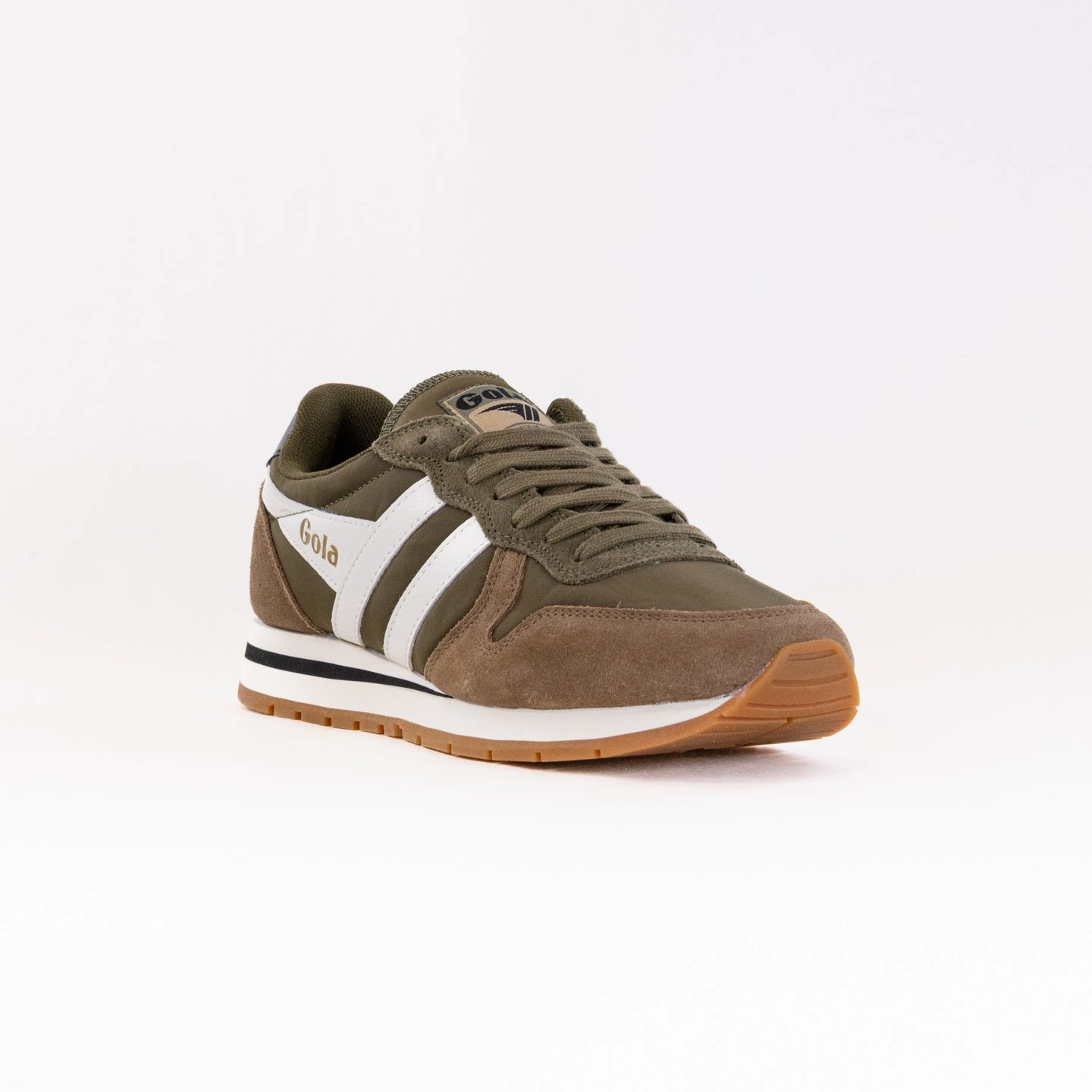 Gola Classics Daytona Chute Sneaker (Men's) - Khaki/Tobacco/Off White Comfortable ankle support