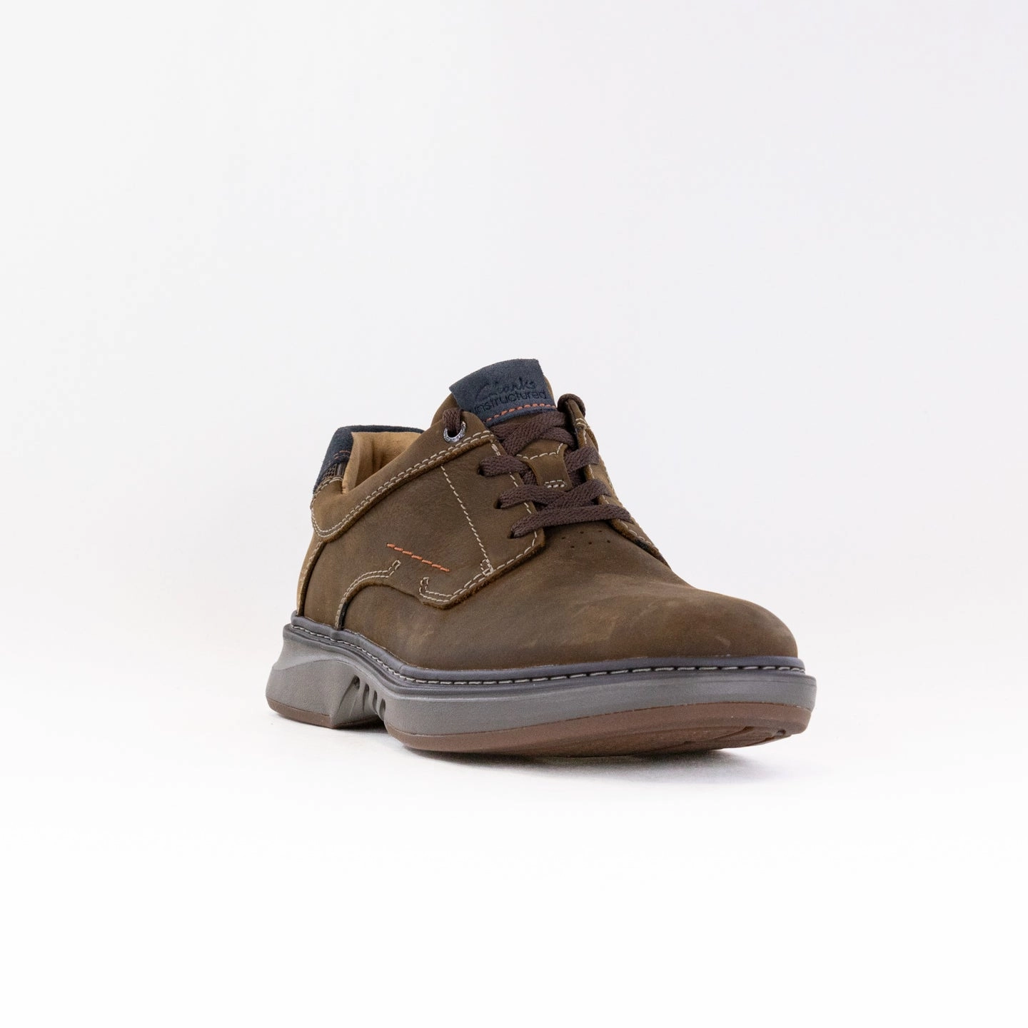 Clark's Un Briley Pace (Men's) - Brown Padded Comfort Office Friendly