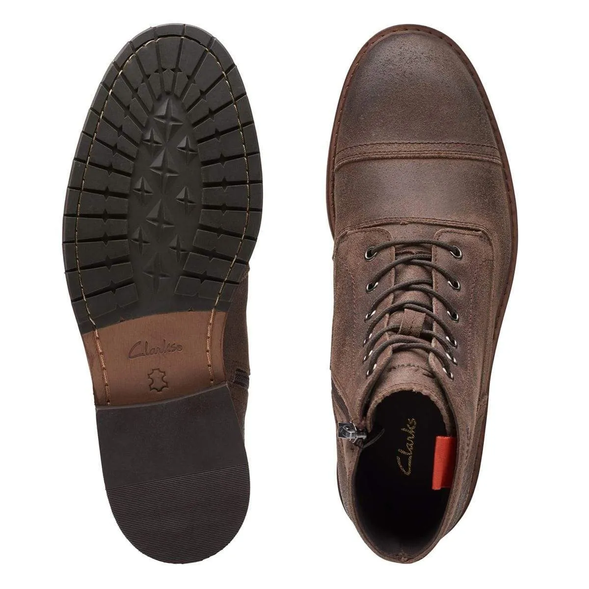 Clarks Men's Clarkdale West Dress Boots- Brown