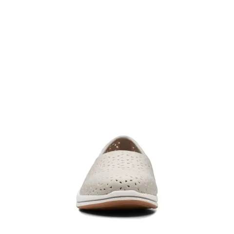 Clarks Women's Breeze Emily Slip Ons- Light Taupe