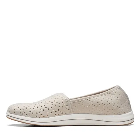 Clarks Women's Breeze Emily Slip Ons- Light Taupe
