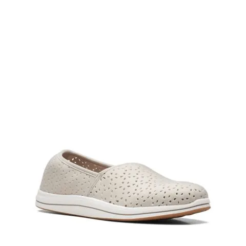 Clarks Women's Breeze Emily Slip Ons- Light Taupe