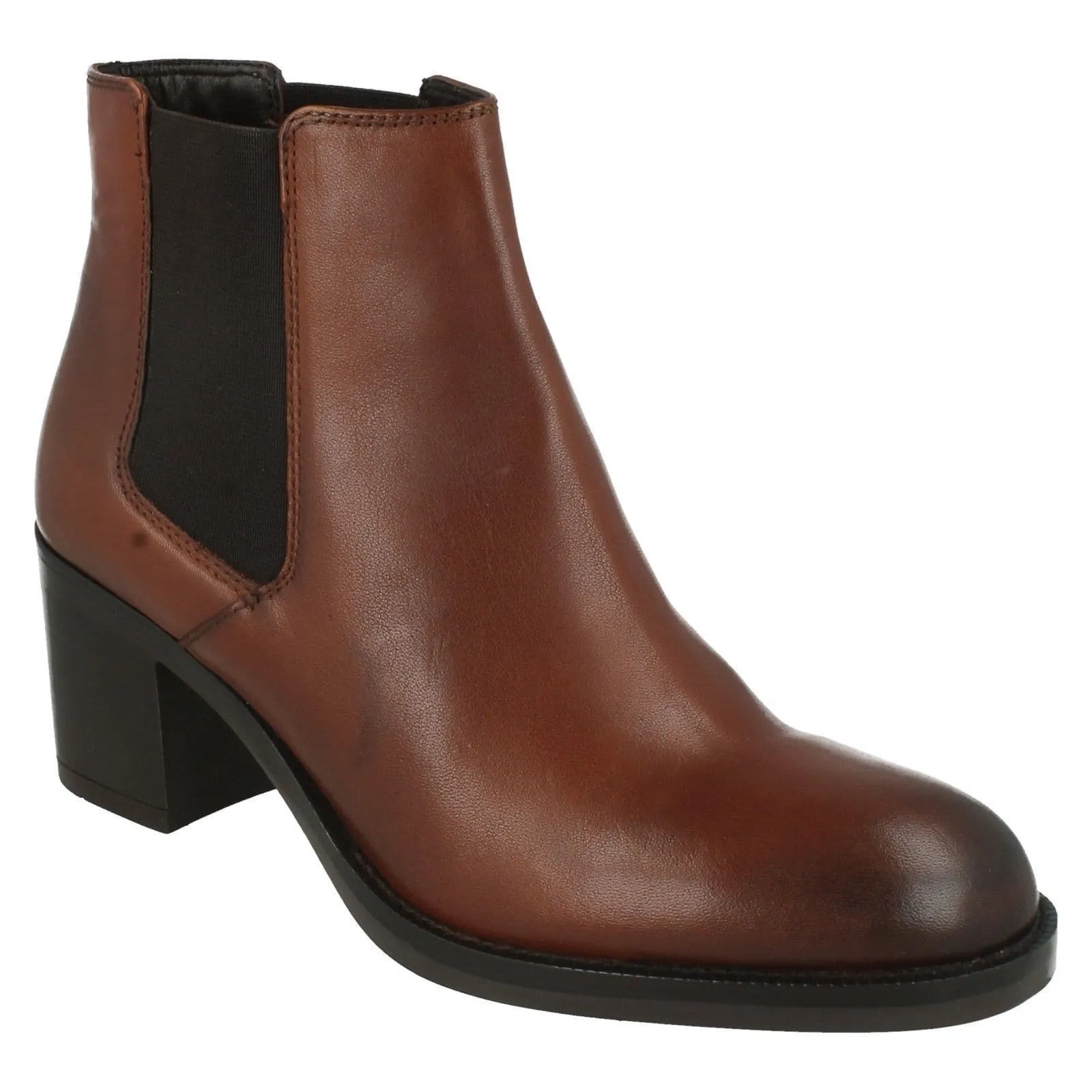 Clarks Women's Mascarpone Bay Boots- Tan Leather