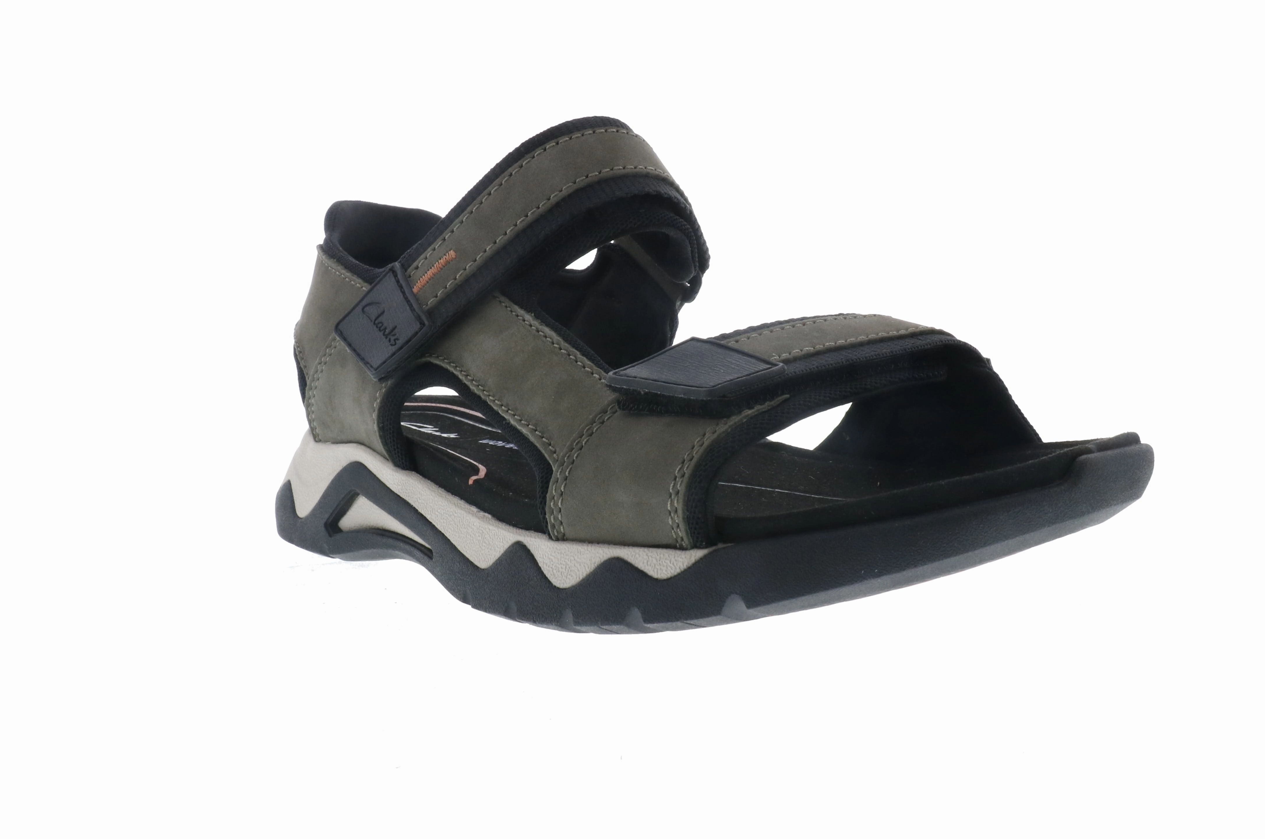 Clarks Wave 2.0 Jump (Men's) - Olive Nubuck Naturally Molded Footbed