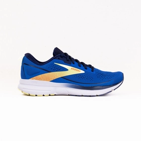 Classic Upper Brooks Trace 3 (Men's) - Blue/Peacoat/Yellow Mood Light suede upper Brooks Trace 3 (Men's) - Blue/Peacoat/Yellow