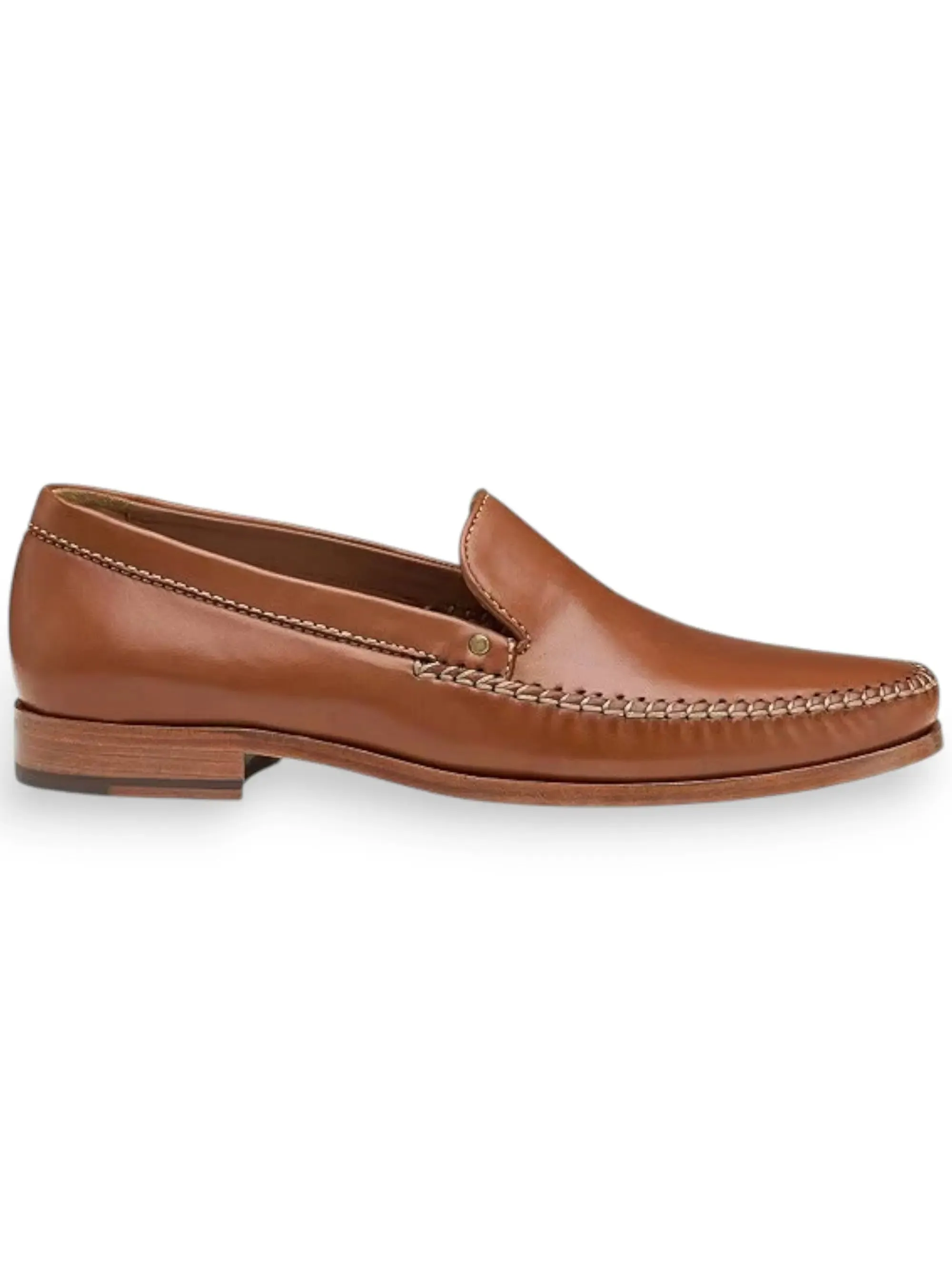 Baldwin Leather Venetian Loafers - Cognac Work Friendly