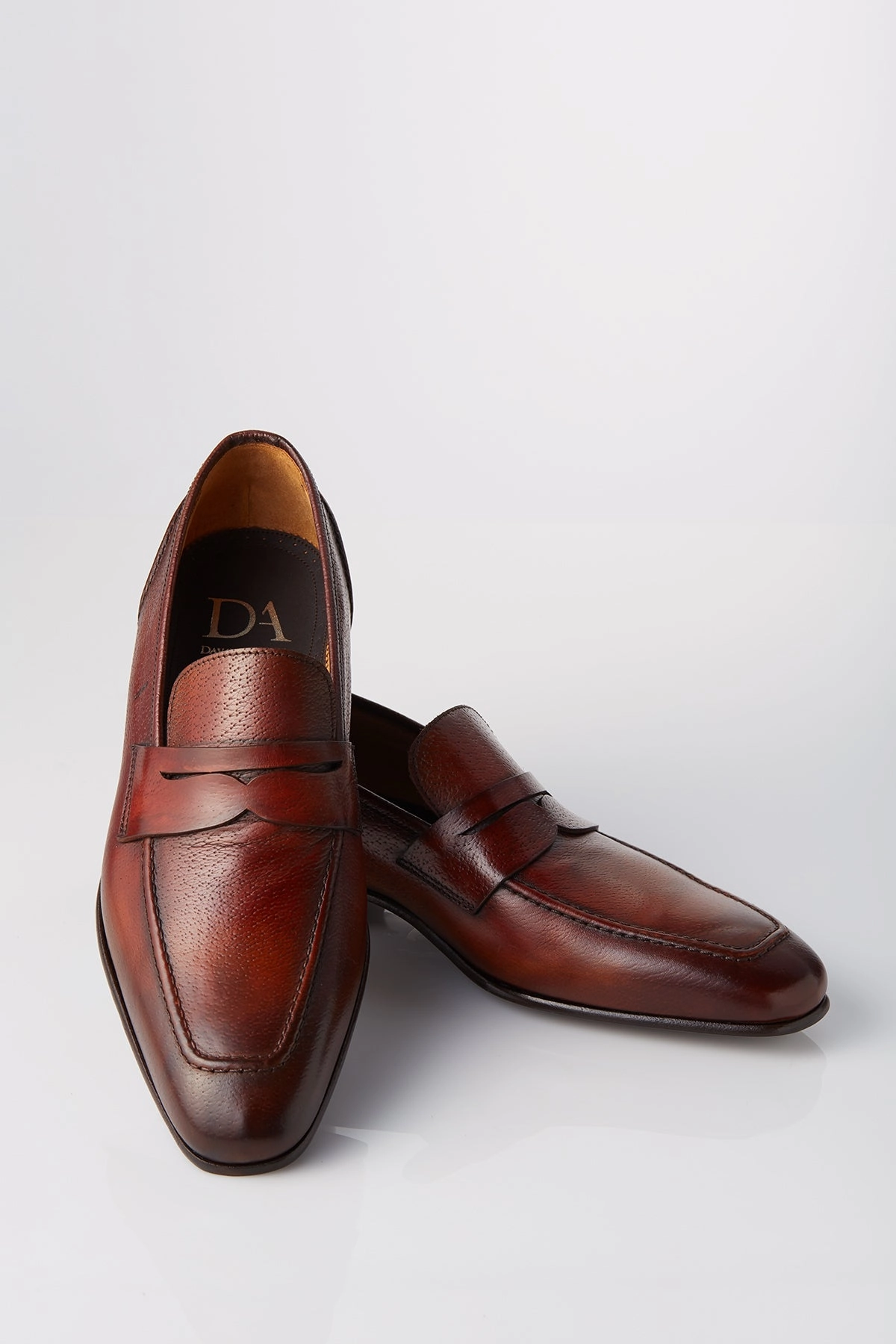 Ultra Hike Full Support David August Leather Penny Loafer in Whiskey