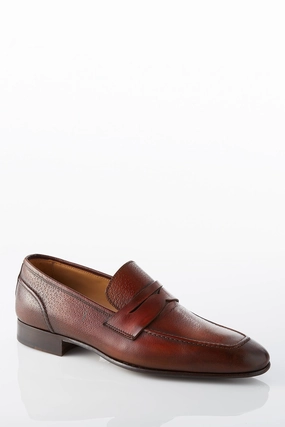 Clogs David August Leather Penny Loafer in Whiskey David August Leather Penny Loafer in Whiskey Casual Wear Simple Vibes