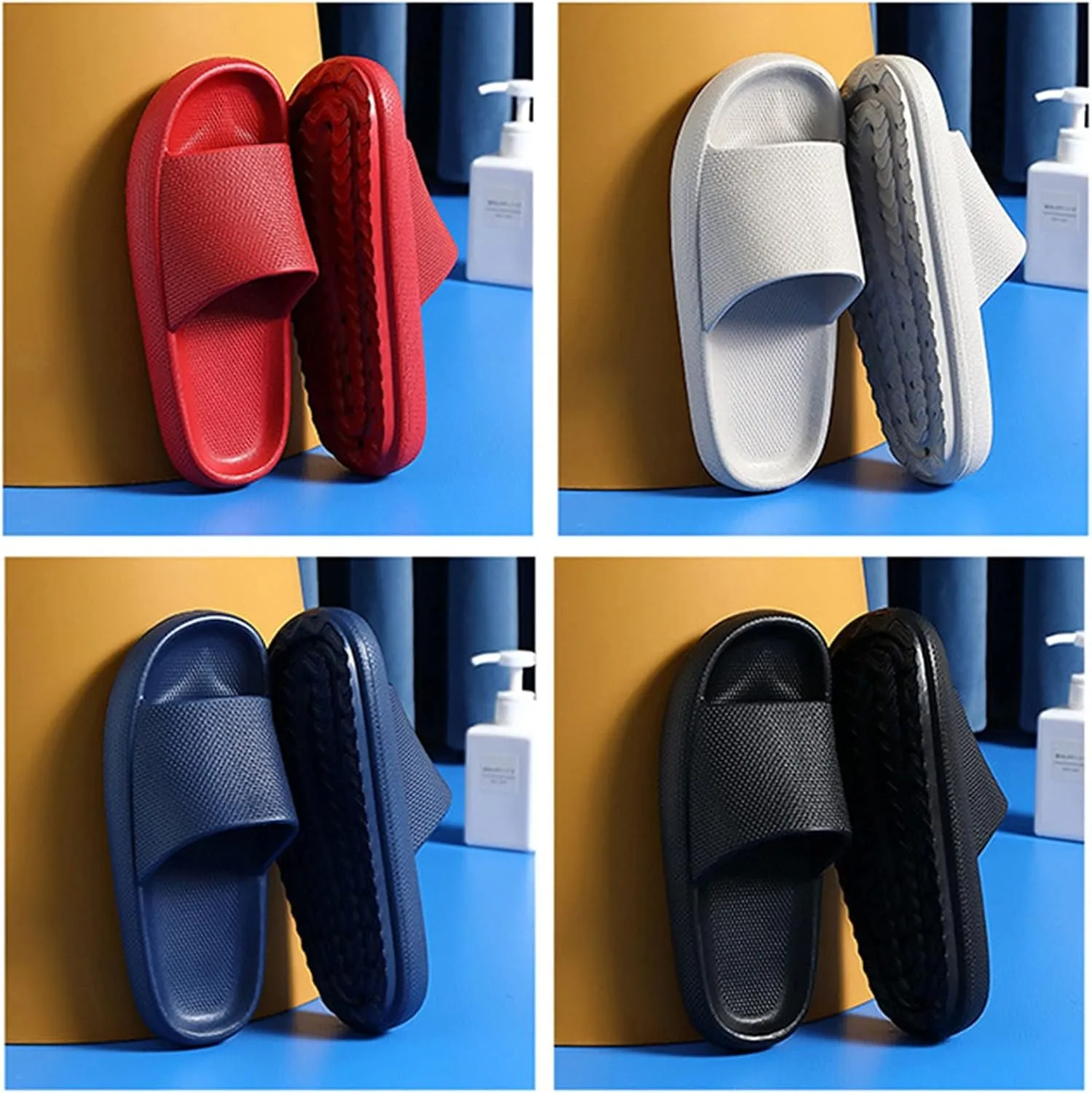 Cloud Slippers for Men Shower Shoes Women Mens Slides Womens Slides Quick Drying Public Spa Slippers