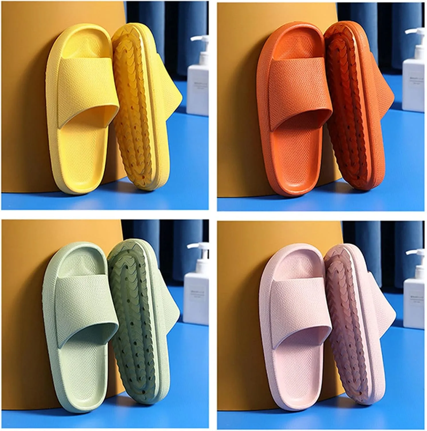 Cloud Slippers for Men Shower Shoes Women Mens Slides Womens Slides Quick Drying Public Spa Slippers