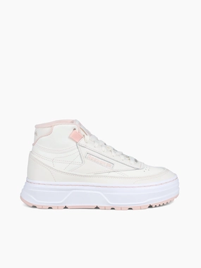 Club C Geo Mid Chalk Pink leather Long-Term Use Club C Geo Mid Chalk Pink leather Stroll Shoes Clear Run
