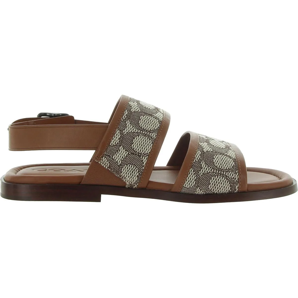 Coach Mens JLN Sig Two Leather Logo Fisherman Sandals