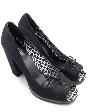 Coach Women's Q424 Corey Black Pump Heels - Size 8B