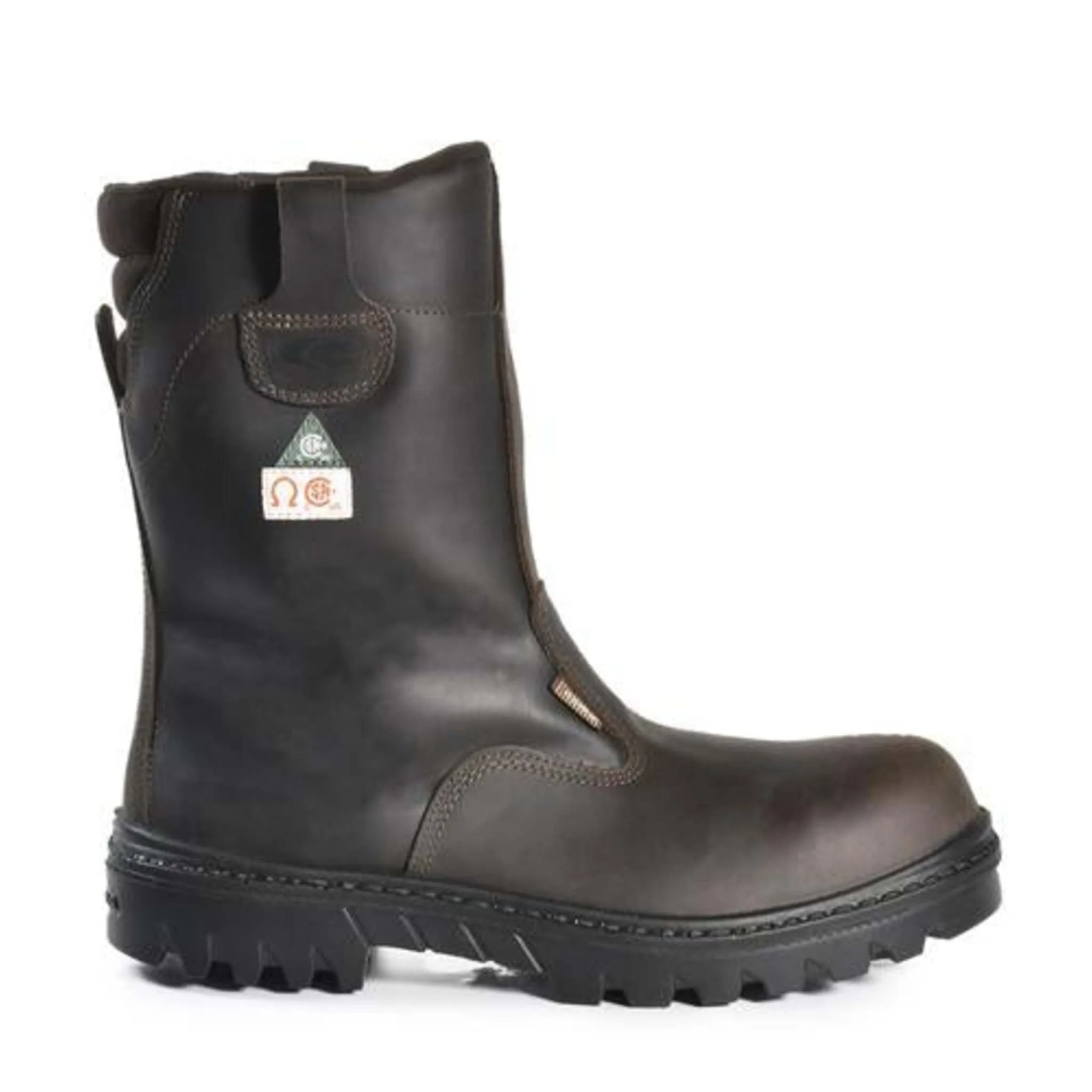 Cofra Men's Roughneck Pull-On Safety Boots | CSA/ASTM Approved, 9" Water Repellent Nubuck Leather, Composite Toe, Heat Resistant Outsole | Sizes 7-14