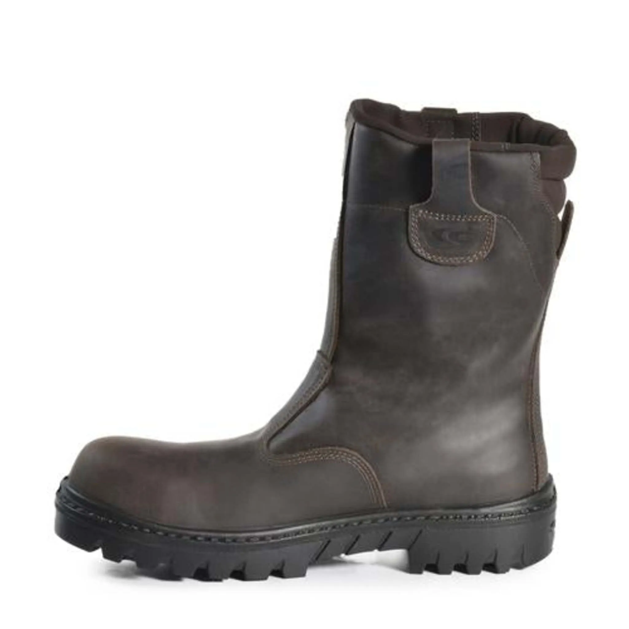 Cofra Men's Roughneck Pull-On Safety Boots | CSA/ASTM Approved, 9" Water Repellent Nubuck Leather, Composite Toe, Heat Resistant Outsole | Sizes 7-14