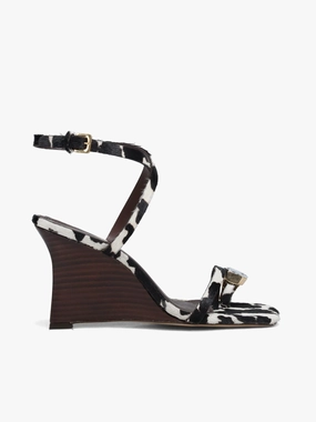Comfortable Sandal Pumps Amelie Cow Pelo Pint Ultraviolet Resistant Webbing Padded Heel Amelie Cow Pelo Pint