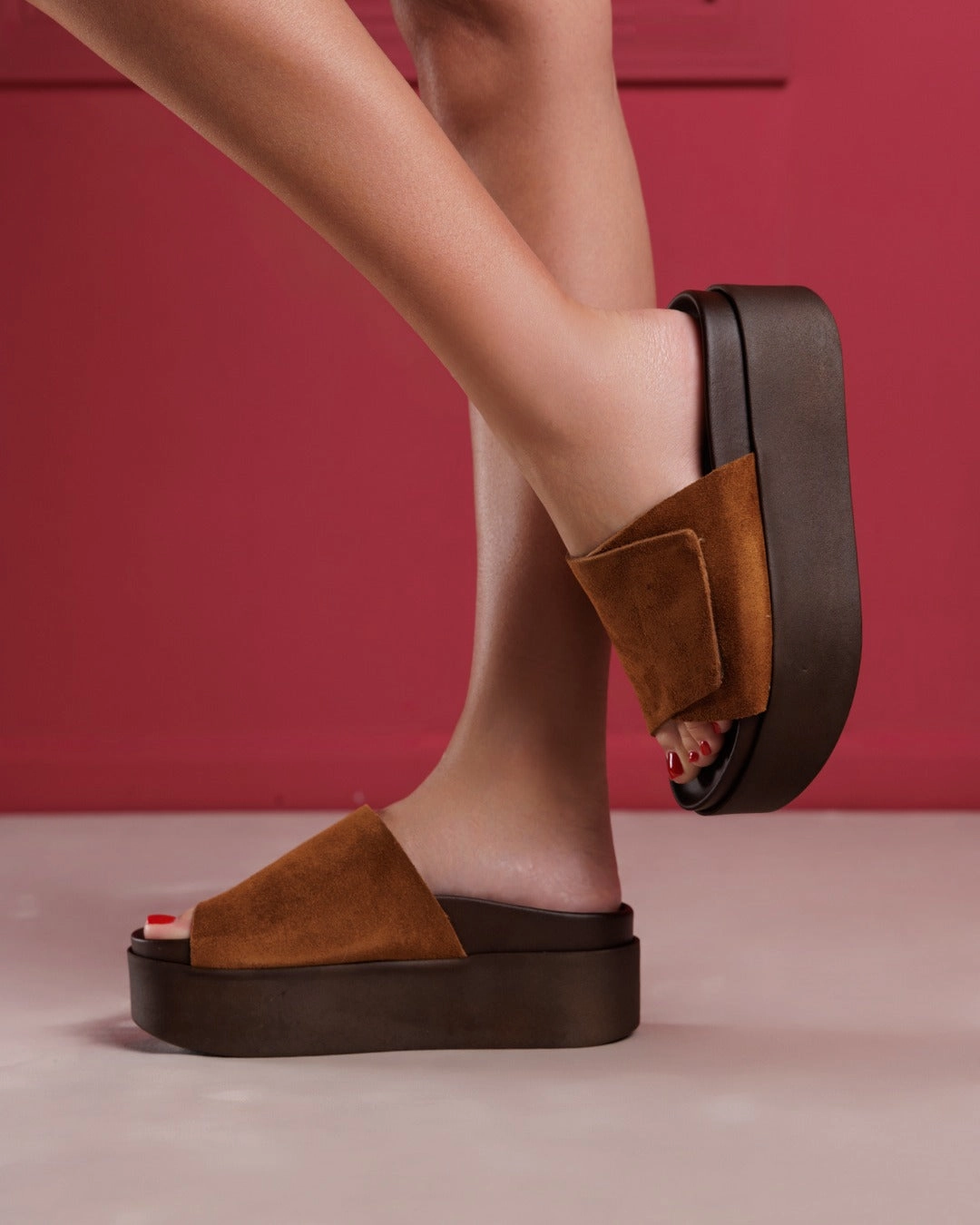 Foot Support Shoes Fk1 Cognac Suede