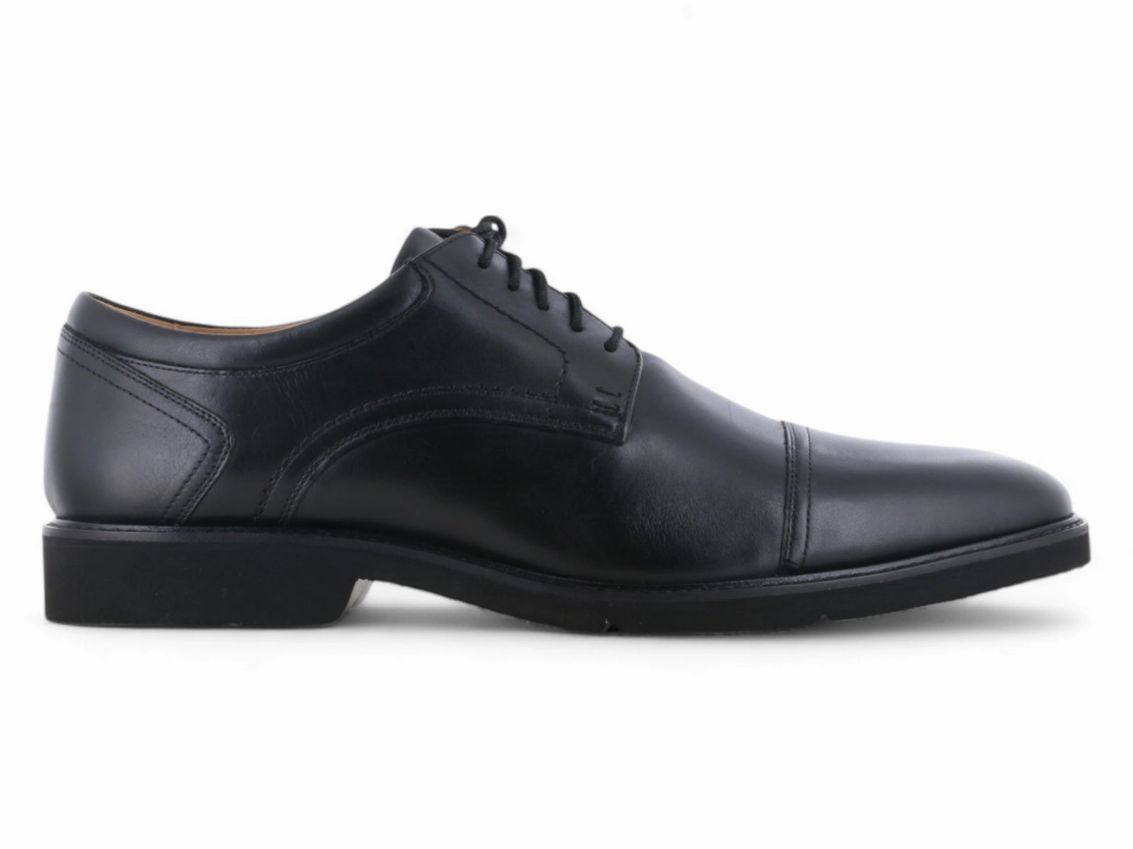 Low Maintenance Rockport Findlay Cap Toe Oxford Black