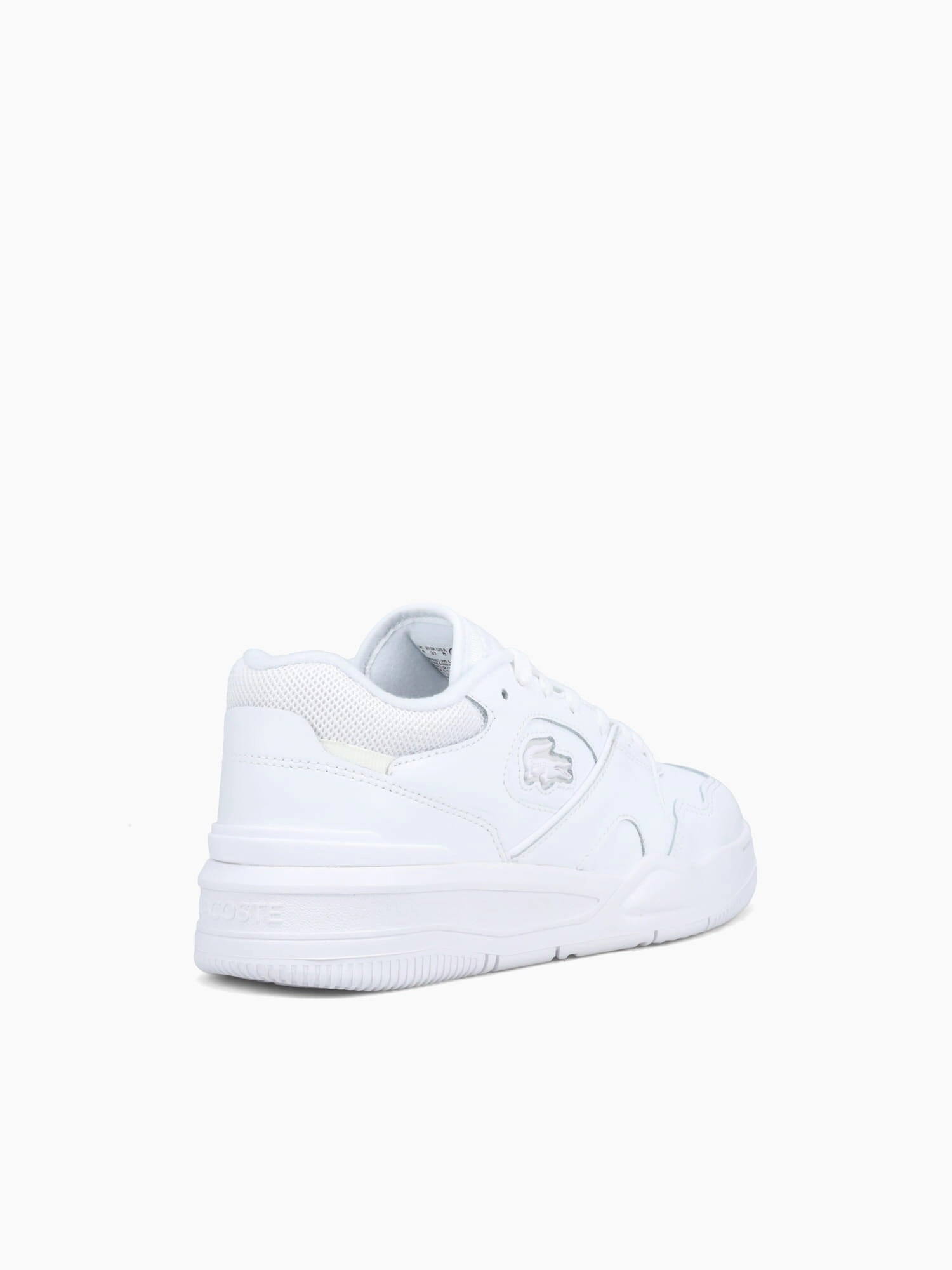 Lineshot 124 Wht Wht leather Rubber Sole