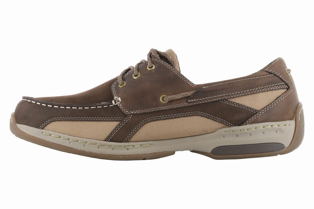 Dunham Captain Boat Shoe Java Nubuck Lace Up Closure System Shopping Day
