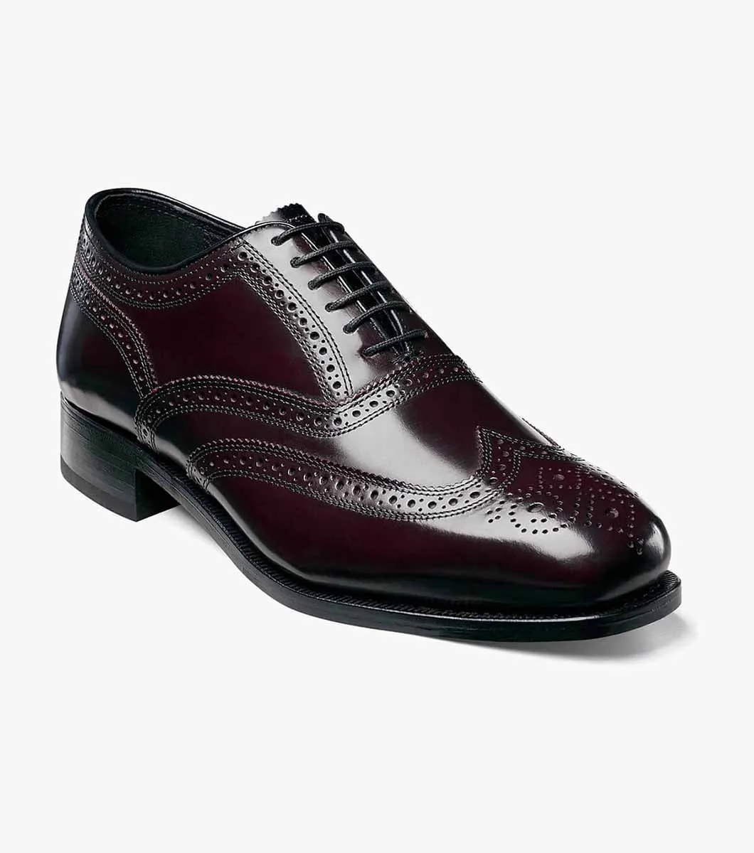 Quick Dry Lining Quick Dry Fabric Lexington Wingtip Oxford-Burgundy | Florsheim