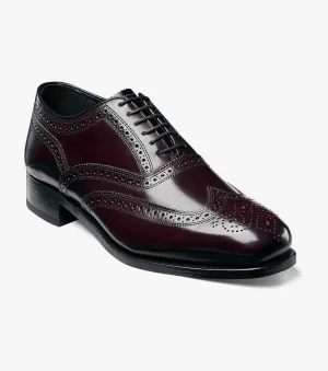 Composite Shank Lexington Wingtip Oxford-Burgundy | Florsheim Quick Dry Lining Quick Dry Fabric Lexington Wingtip Oxford-Burgundy | Florsheim