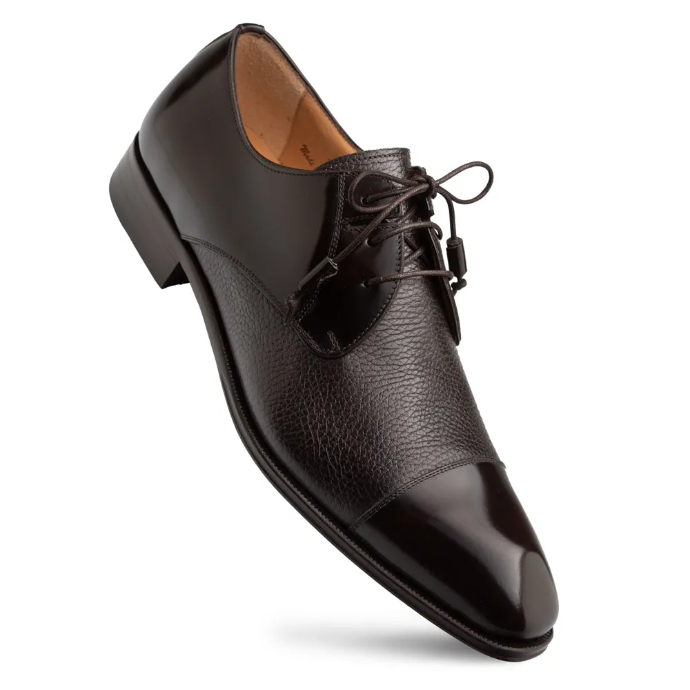 Capello Hi-Shine/Calf Derby-Brown | Mezlan satisfying
