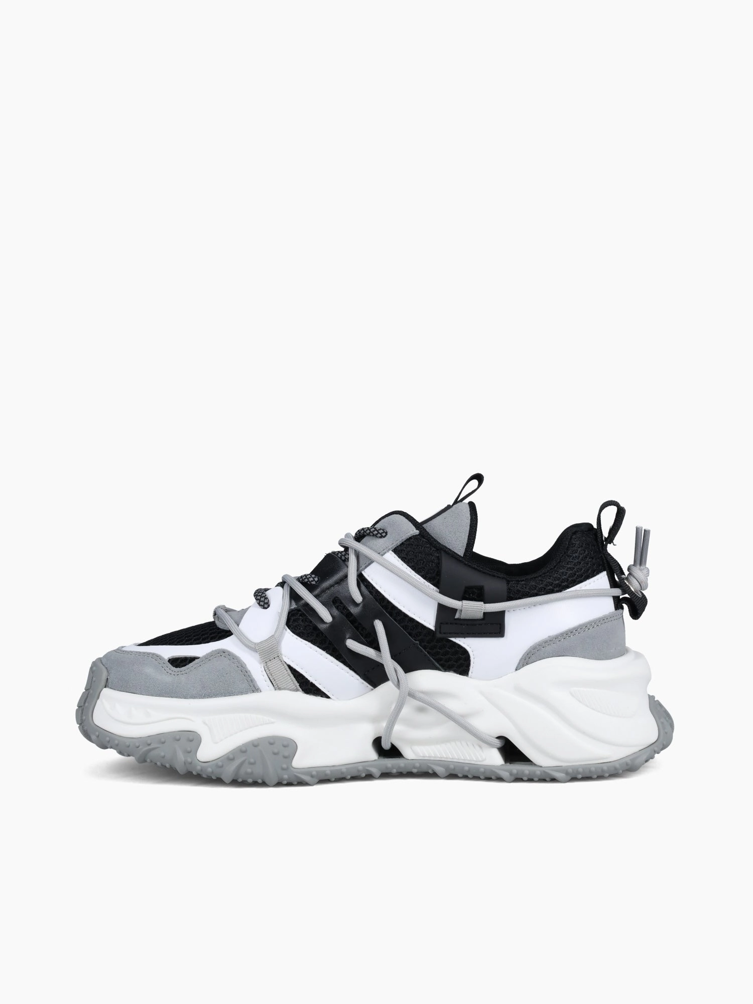 Bonded Seam Technology Conspiracy Grey White suede Mesh