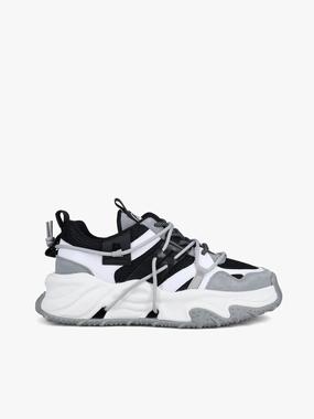 Conspiracy Grey White suede Mesh Versatile sneakers Conspiracy Grey White suede Mesh Ultra Breathable Power Stride