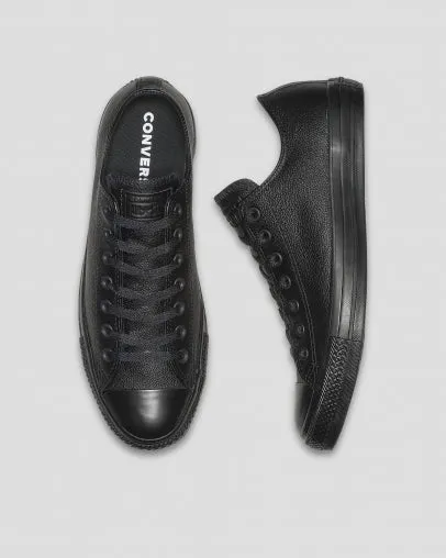 Converse Chuck Taylor Leather Low Shoe - Black Mono