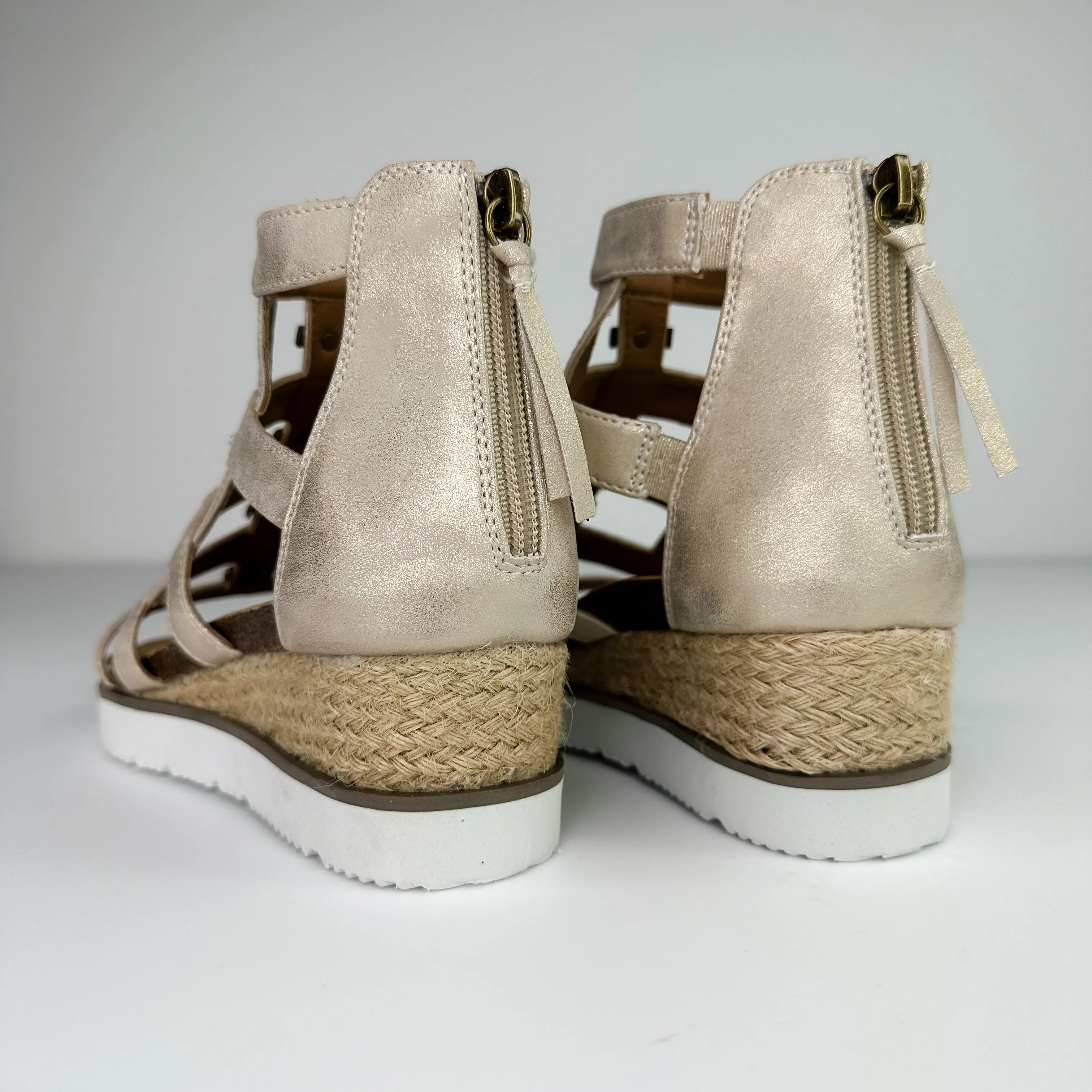 Corky Living My Best Life Faux Leather Wedge Sandals - 2 colors!