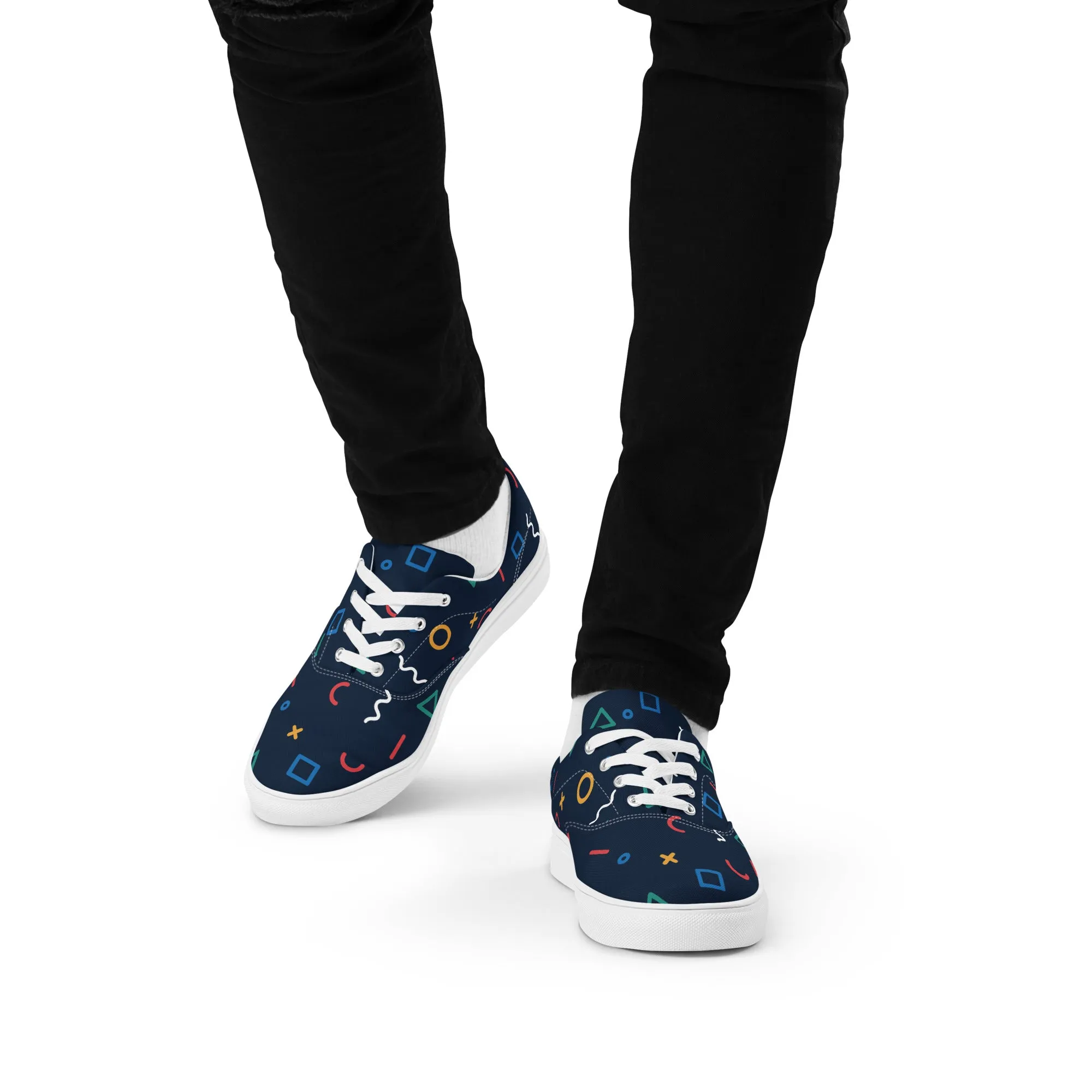 COSMIC Men’s Lace-Up Canvas Shoes