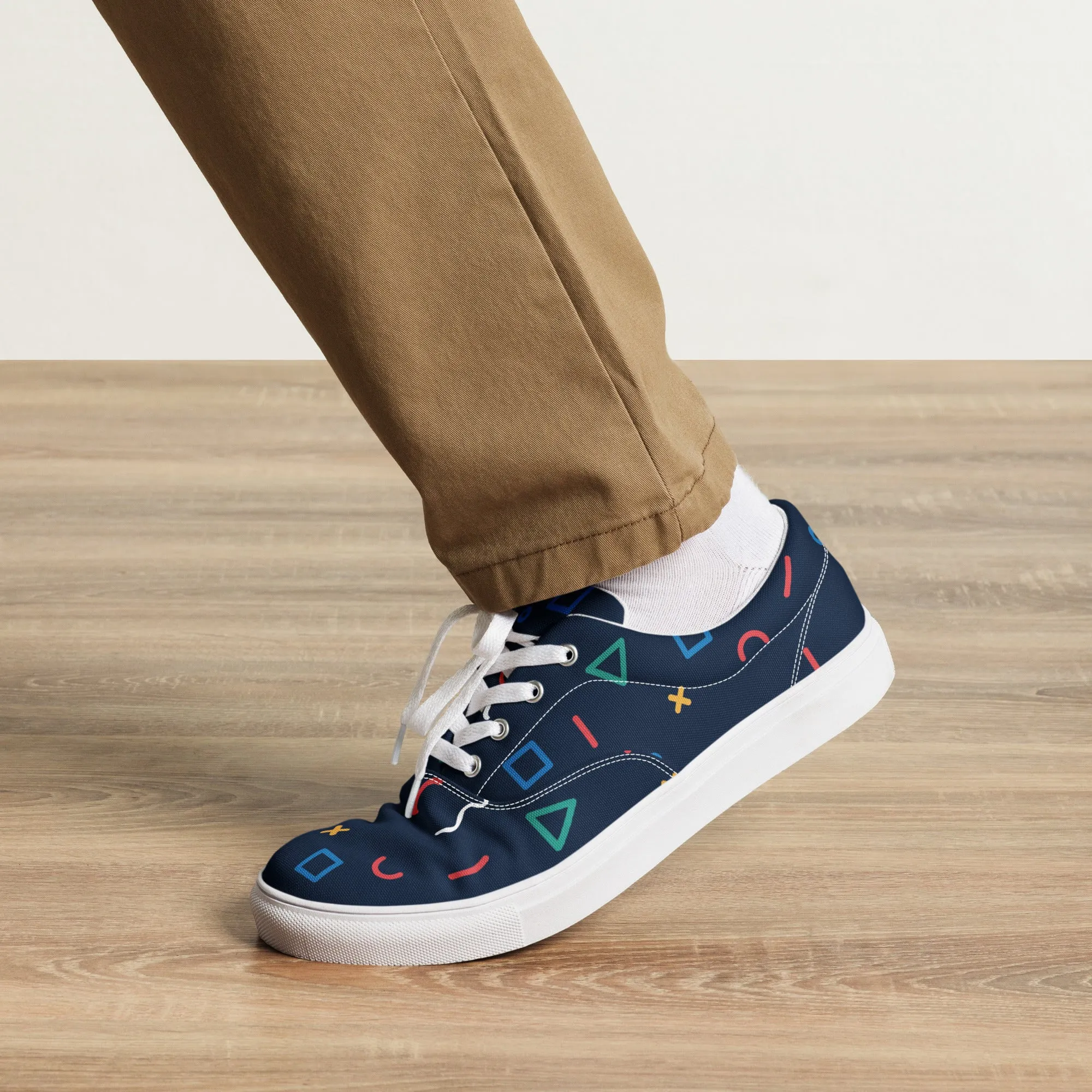 COSMIC Men’s Lace-Up Canvas Shoes