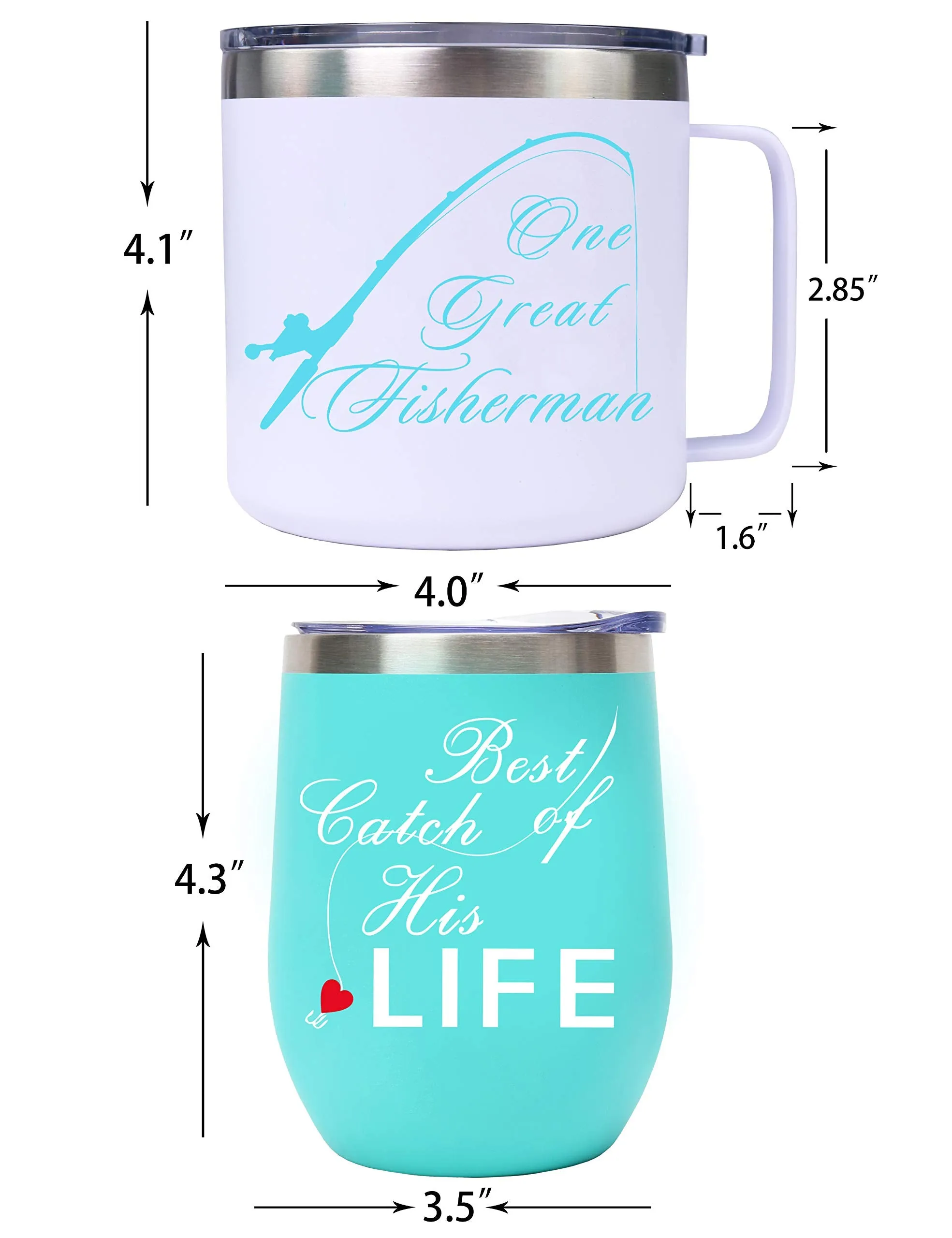 Couples Gifts,Wedding Anniversary for Couple, Fisherman Wedding Gifts,Best Catch of His