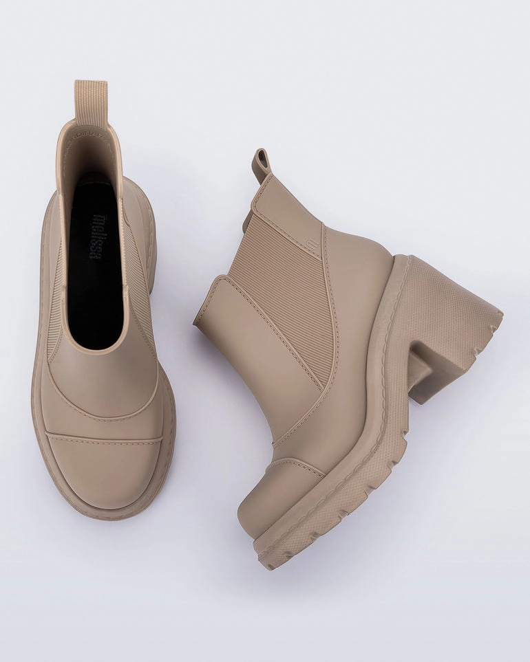 Courtney Boot - Beige Hyper Elastic Polymer Insert Lightweight Sole