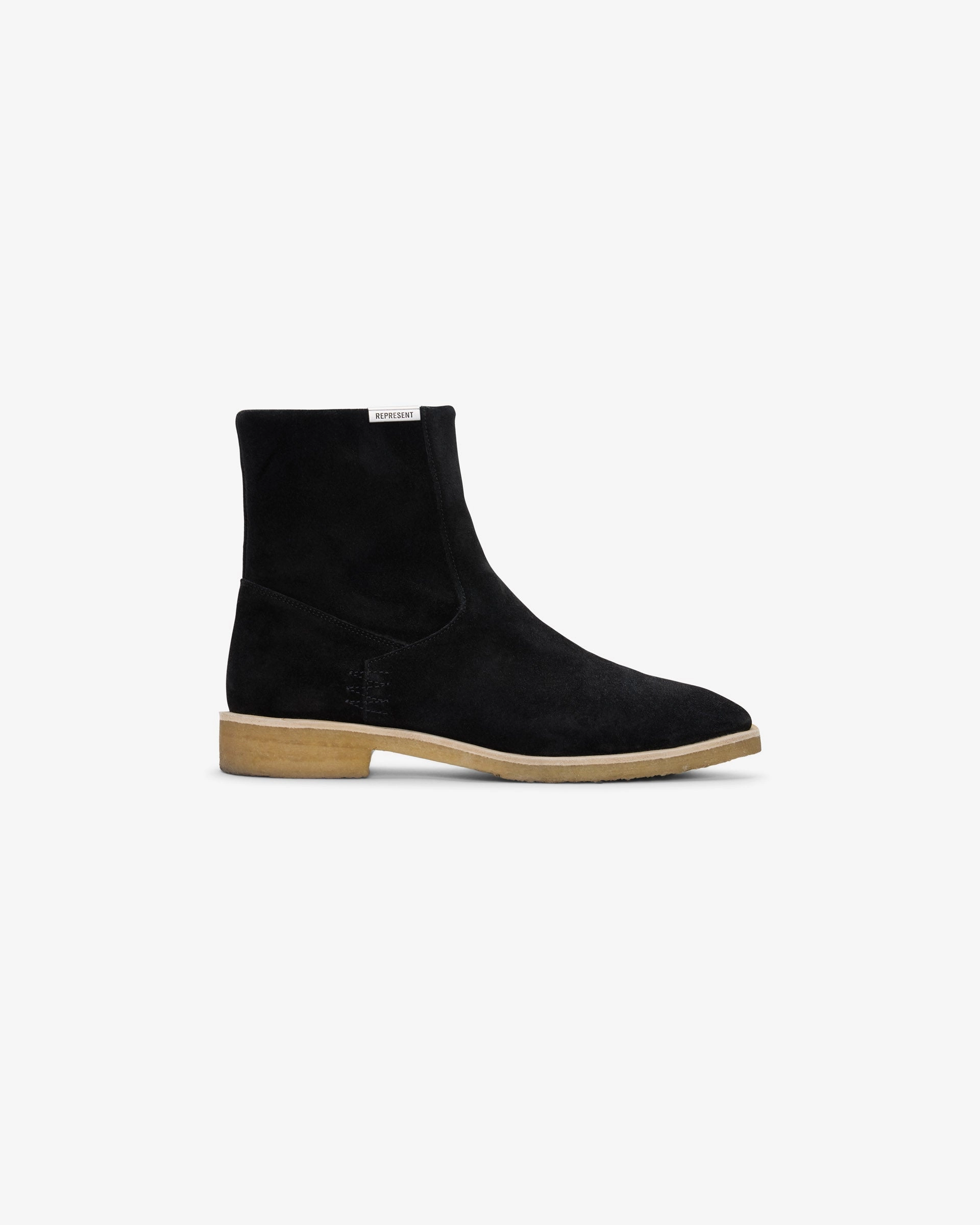 rustic Crepe Chelsea Boot - Black