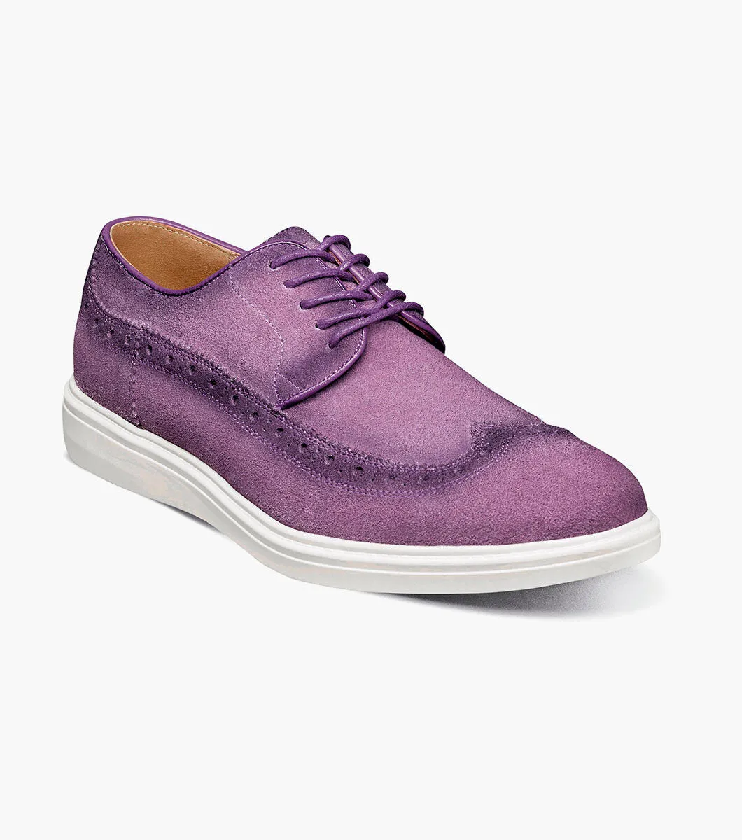 Trudell Wingtip Lace Up-Lavender | Stacy Adams Waterproof Synthetic Upper