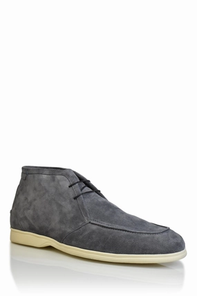 Daily Choice Suede Chukka Boot in Gunmetal Soft Sole Shoes Wear-Ready Shoes Suede Chukka Boot in Gunmetal