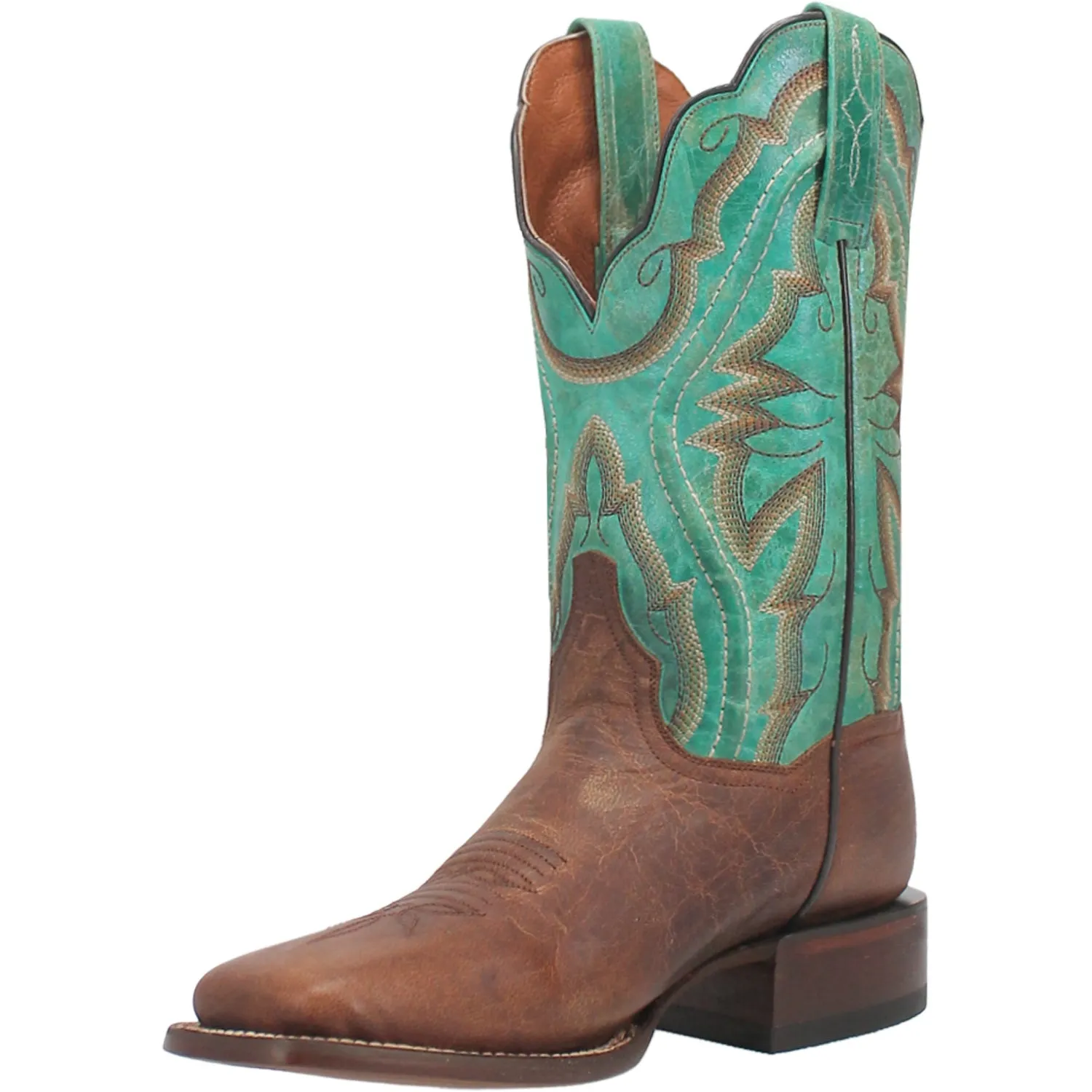 Dan Post Womens Babs Brown Leather Cowboy Boots 6.5 M