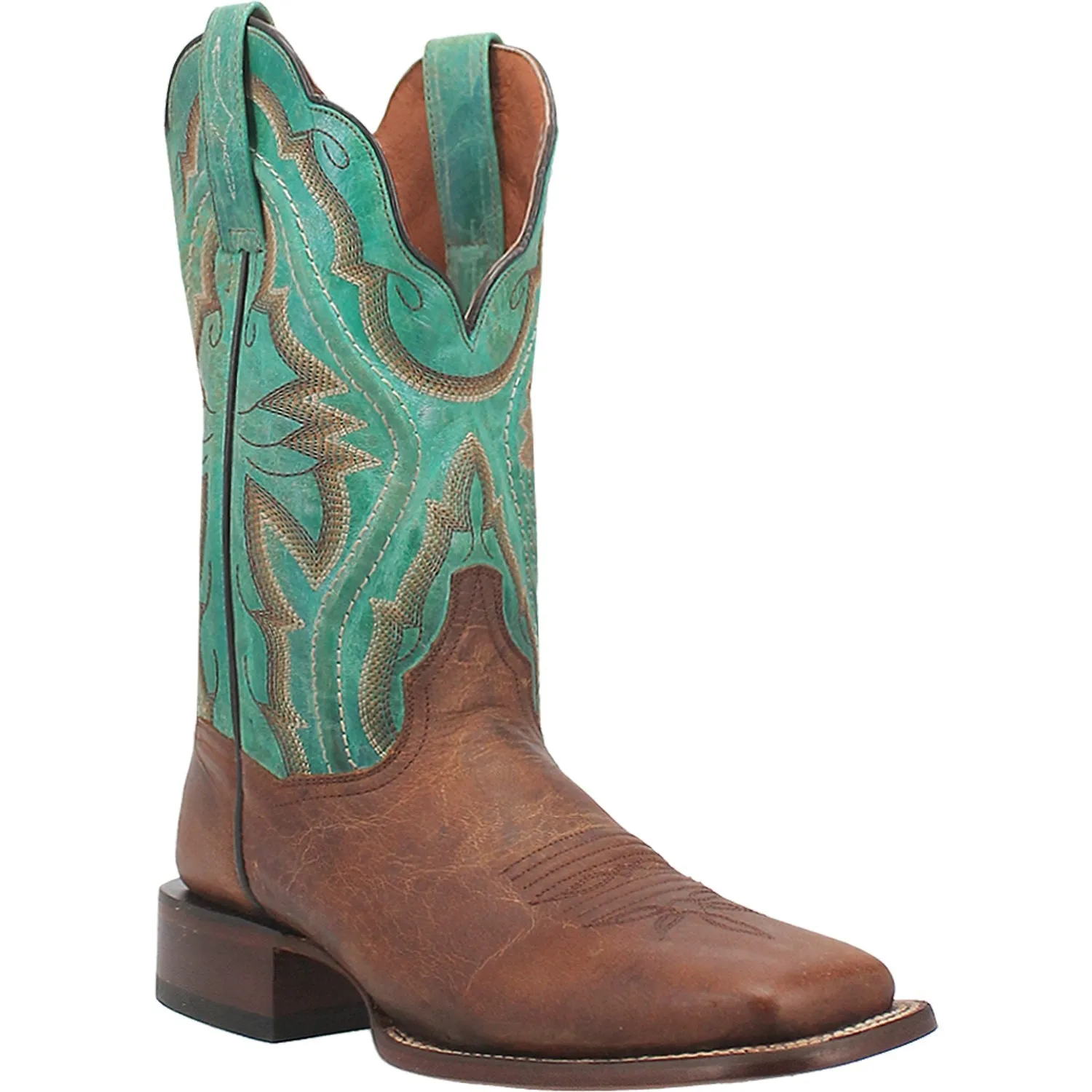 Dan Post Womens Babs Brown Leather Cowboy Boots 6.5 M